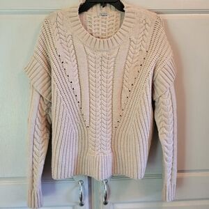 Jamison Thick Knit Cream Oatmeal Colored Sweater